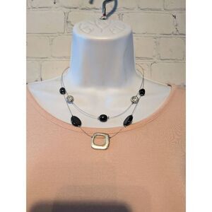 Floating bead necklace